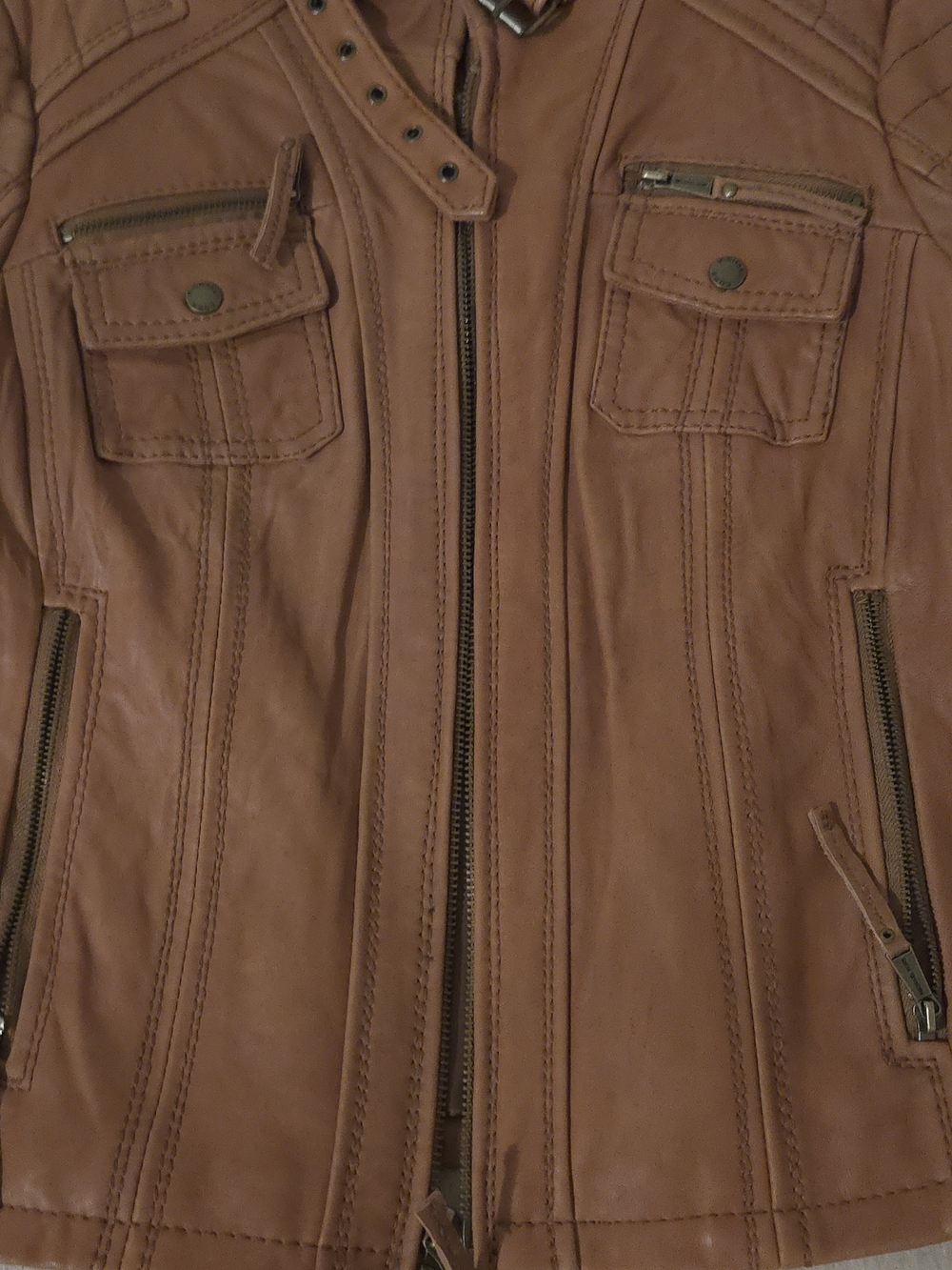 Michael Kors Leather Jacket - Picture 3 of 13